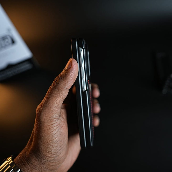 FRATO Z Fold 8 Series Racing-Inspired Leather-Texture Case for Samsung Galaxy Z Fold 8 | Sporty Stitching &amp; Shield Emblem Design