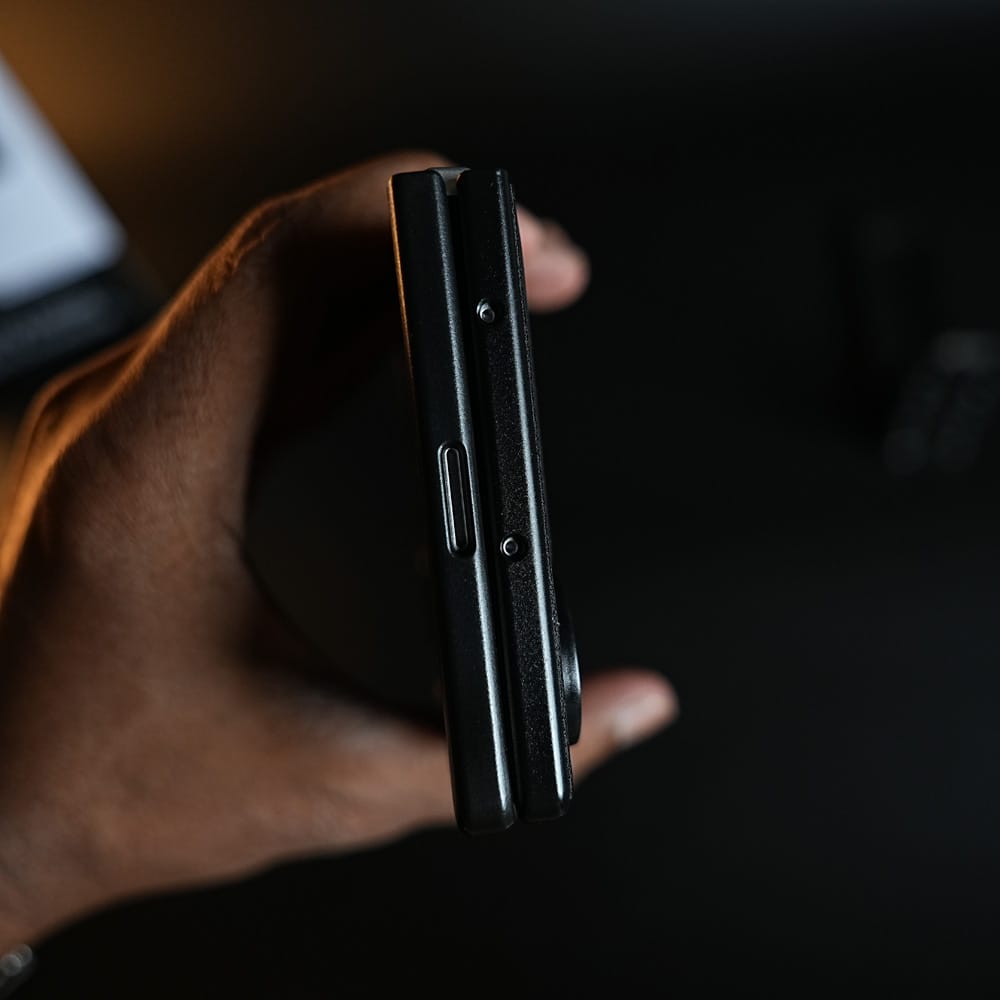 FRATO Z Fold 8 Series Racing-Inspired Leather-Texture Case for Samsung Galaxy Z Fold 8 | Sporty Stitching &amp; Shield Emblem Design