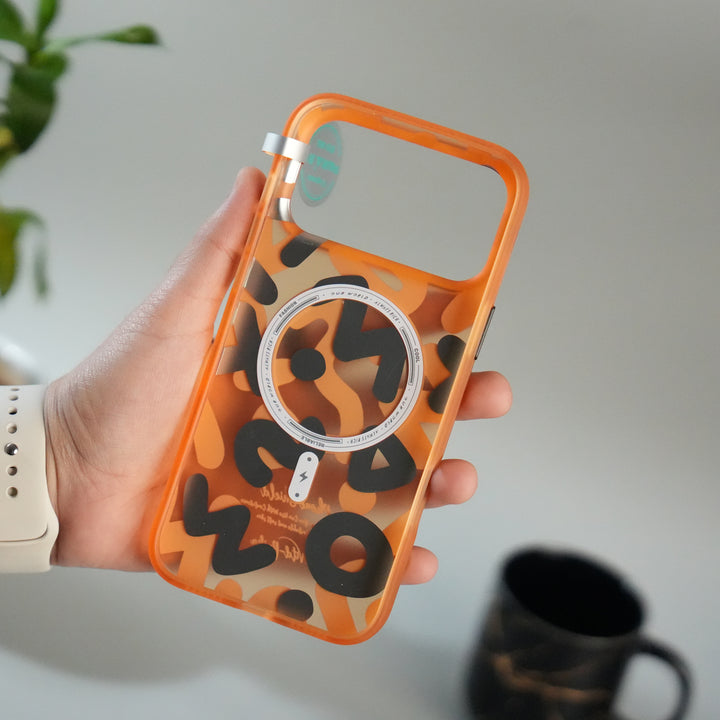 iPhone 17 Series Geometric Graffiti Shockproof MagSafe Case Cover