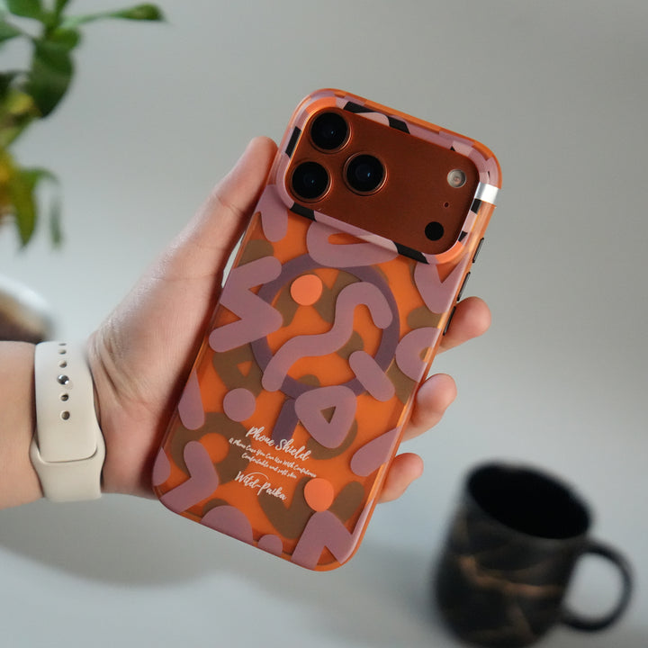iPhone 17 Series Geometric Graffiti Shockproof MagSafe Case Cover