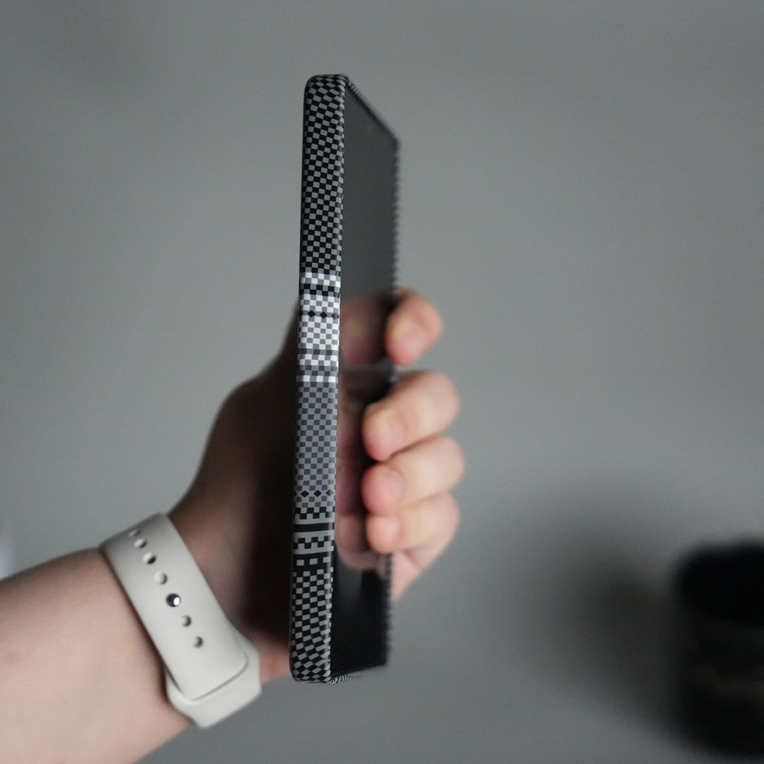 Samsung S24 Ultra Premium Pattern Back Case with Metal Kickstand | Slim Shockproof Protective Cover