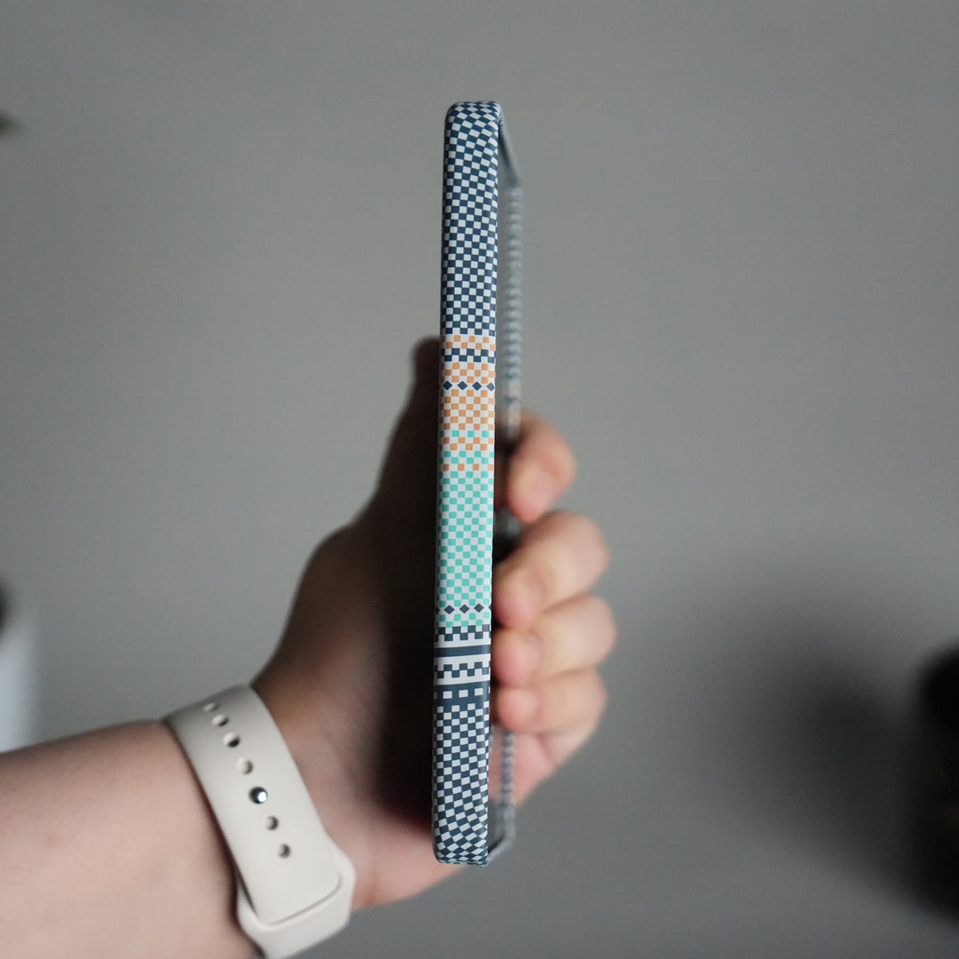 Samsung S24 Ultra Premium Pattern Back Case with Metal Kickstand | Slim Shockproof Protective Cover