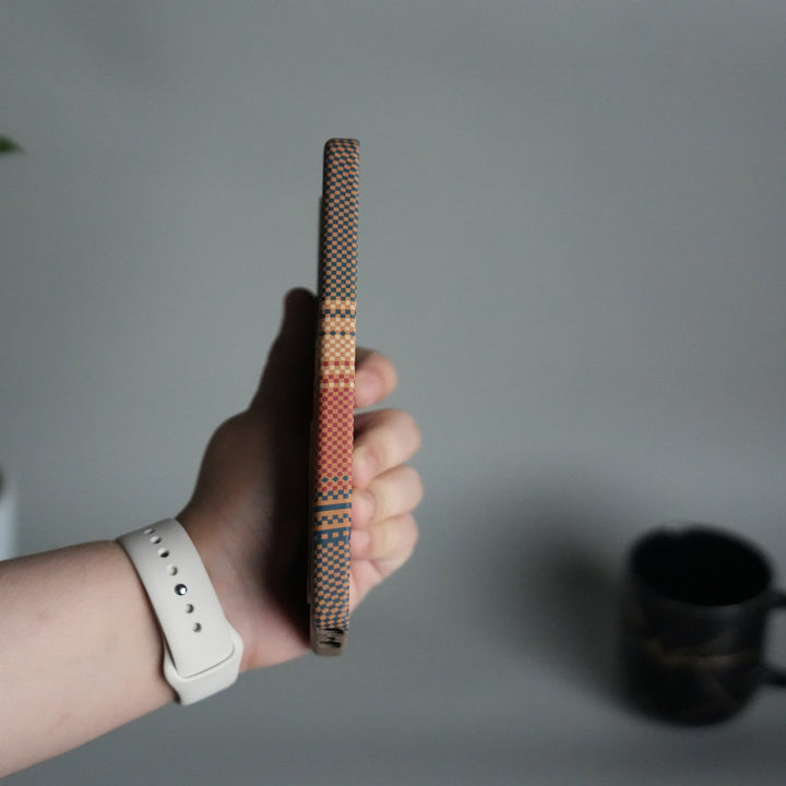 Samsung S24 Ultra Premium Pattern Back Case with Metal Kickstand | Slim Shockproof Protective Cover