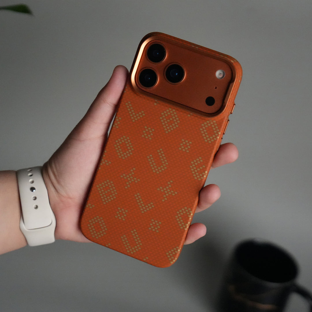 iPhone 17 Pro Max Aramid Fiber Slim Case Cover  | Orange