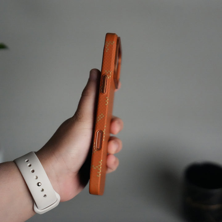 iPhone 17 Pro Max Aramid Fiber Slim Case Cover  | Orange