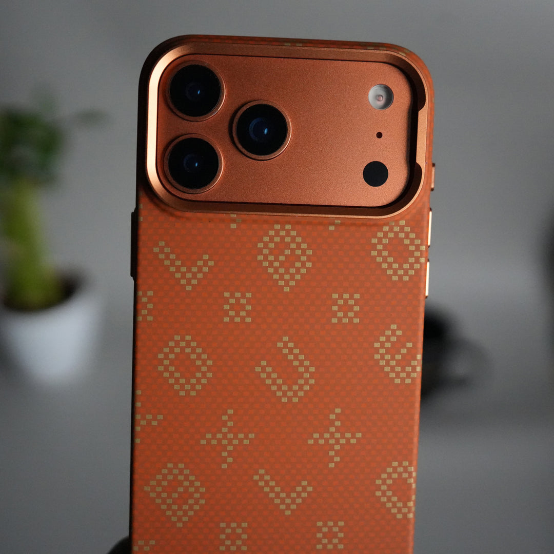 iPhone 17 Pro Max Aramid Fiber Slim Case Cover  | Orange