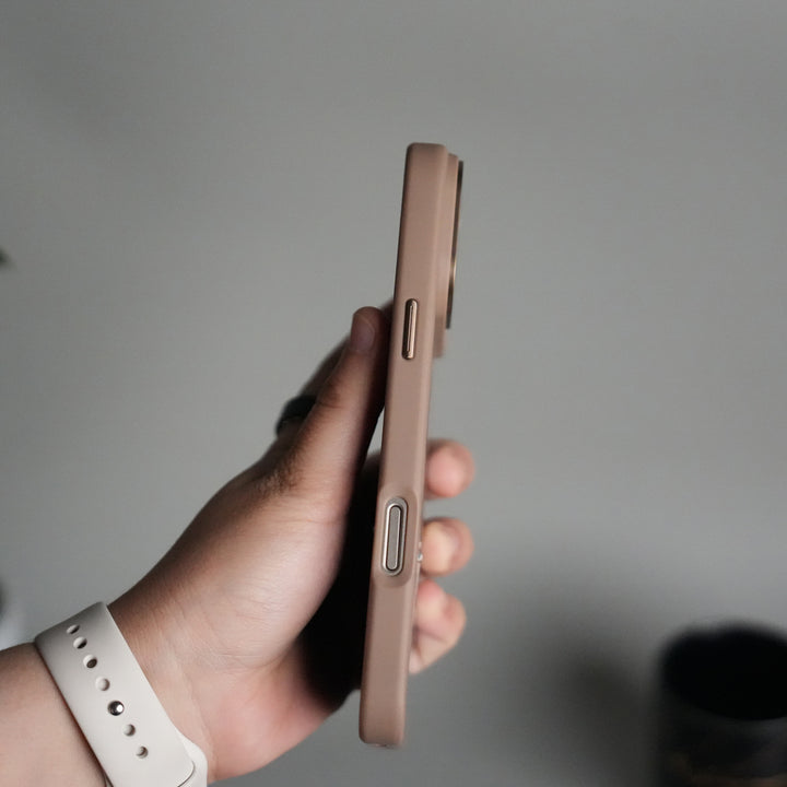 iPhone 17 Pro Max Frosted Case with Metal Camera Bump & Metal Kickstand | Shockproof Matte Hybrid Cover