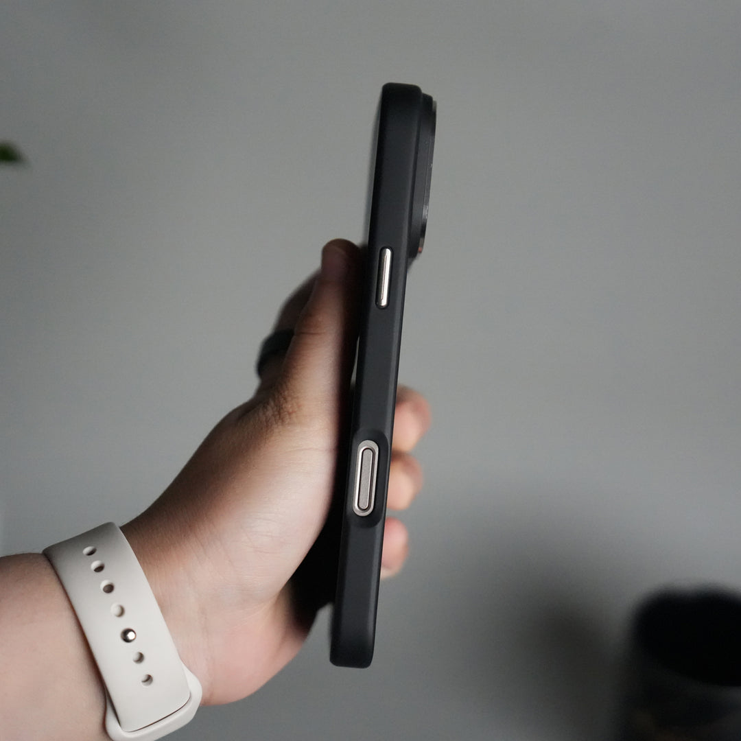 iPhone 17 Pro Max Frosted Case with Metal Camera Bump & Metal Kickstand | Shockproof Matte Hybrid Cover