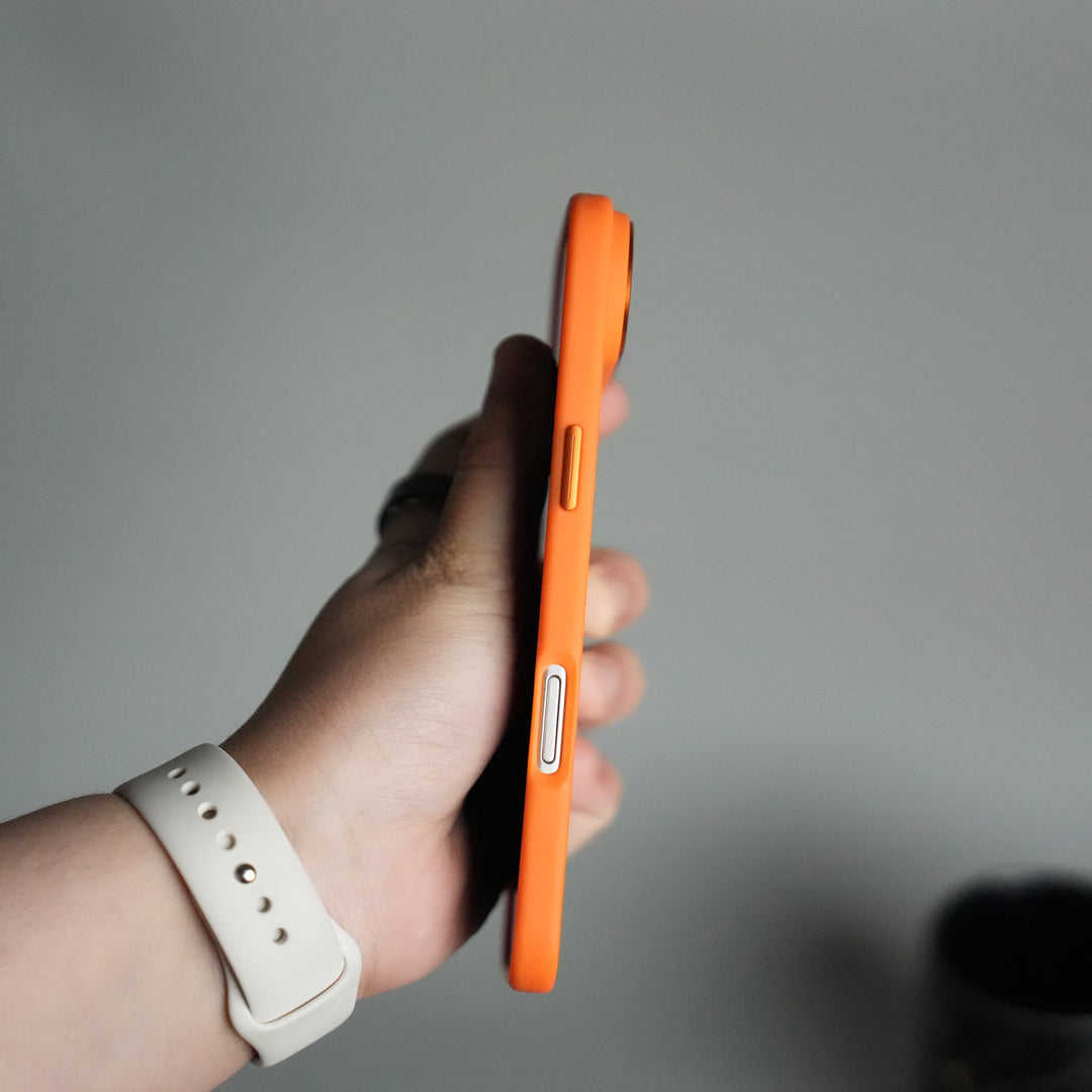 iPhone 17 Air Frosted Case with Metal Camera Bump & Metal Kickstand | Shockproof Matte Hybrid Cover