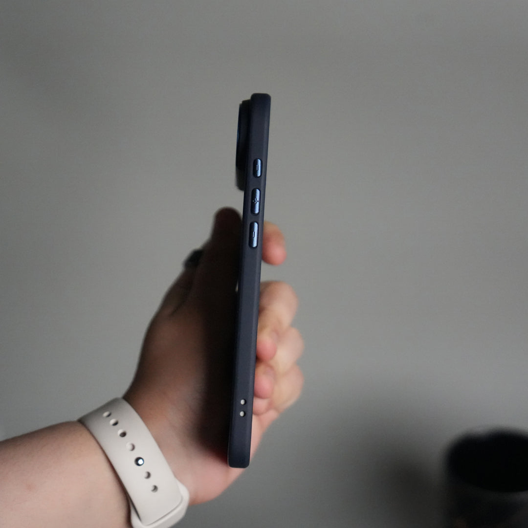 iPhone 17 Air Frosted Case with Metal Camera Bump & Metal Kickstand | Shockproof Matte Hybrid Cover