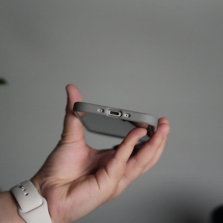 iPhone 17 Air Frosted Case with Metal Camera Bump & Metal Kickstand | Shockproof Matte Hybrid Cover