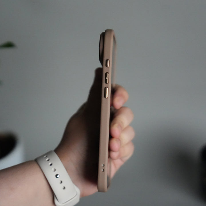 iPhone 17 Air Frosted Case with Metal Camera Bump & Metal Kickstand | Shockproof Matte Hybrid Cover