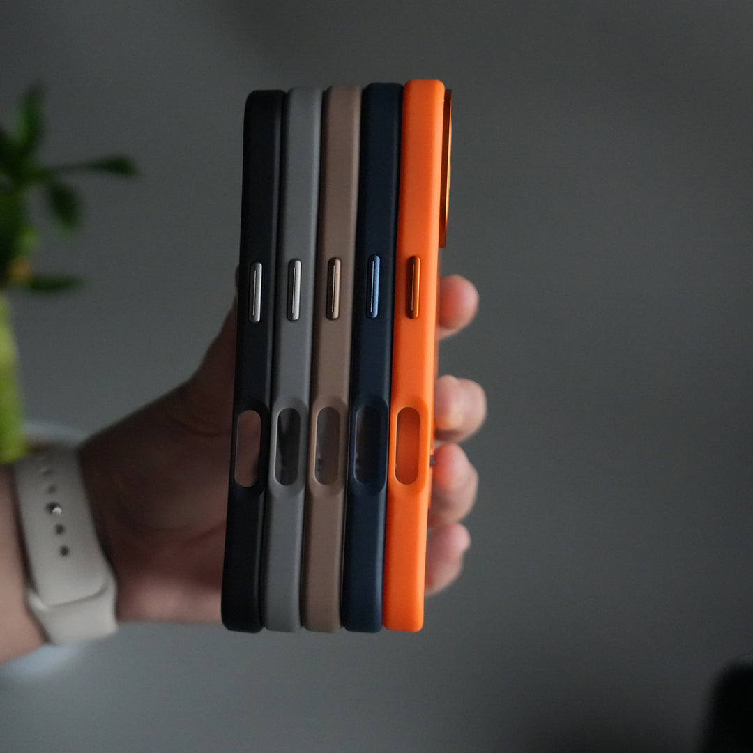 iPhone 17 Frosted Case with Metal Camera Bump & Metal Kickstand | Shockproof Matte Hybrid Cover