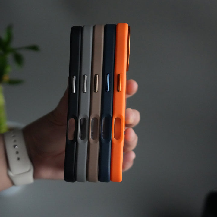 iPhone 17 Frosted Case with Metal Camera Bump & Metal Kickstand | Shockproof Matte Hybrid Cover