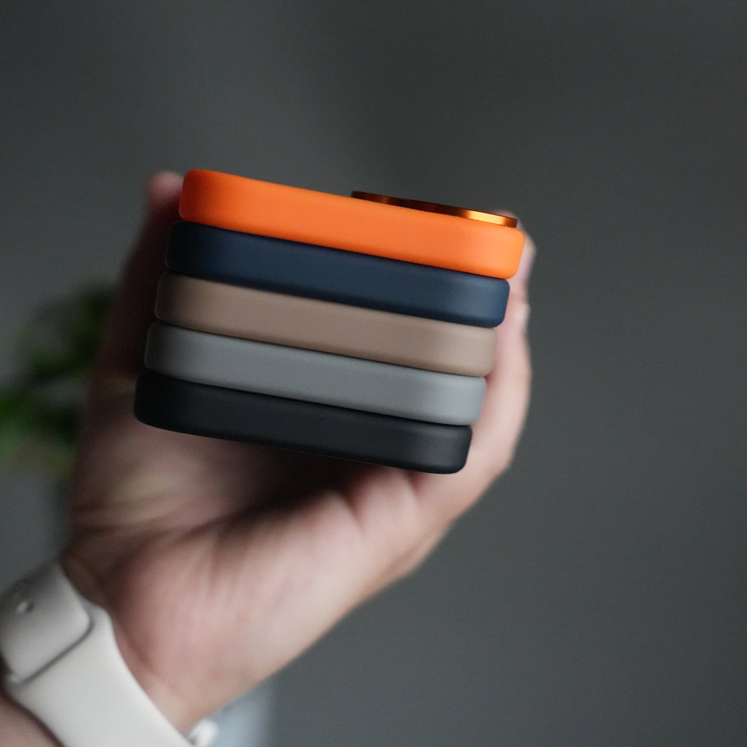 iPhone 17 Frosted Case with Metal Camera Bump & Metal Kickstand | Shockproof Matte Hybrid Cover