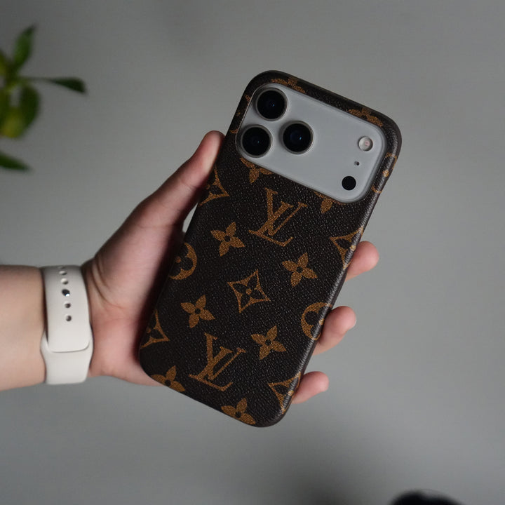 iPhone 17 Series Luxury Full PU Leather Designer Case Cover