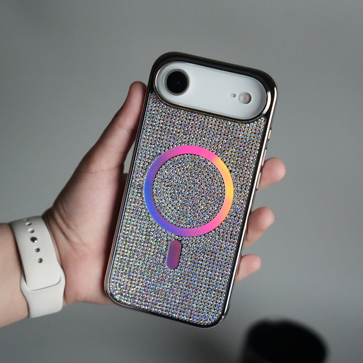 iPhone 17 Air Luxury Diamond Case Cover With MagSafe