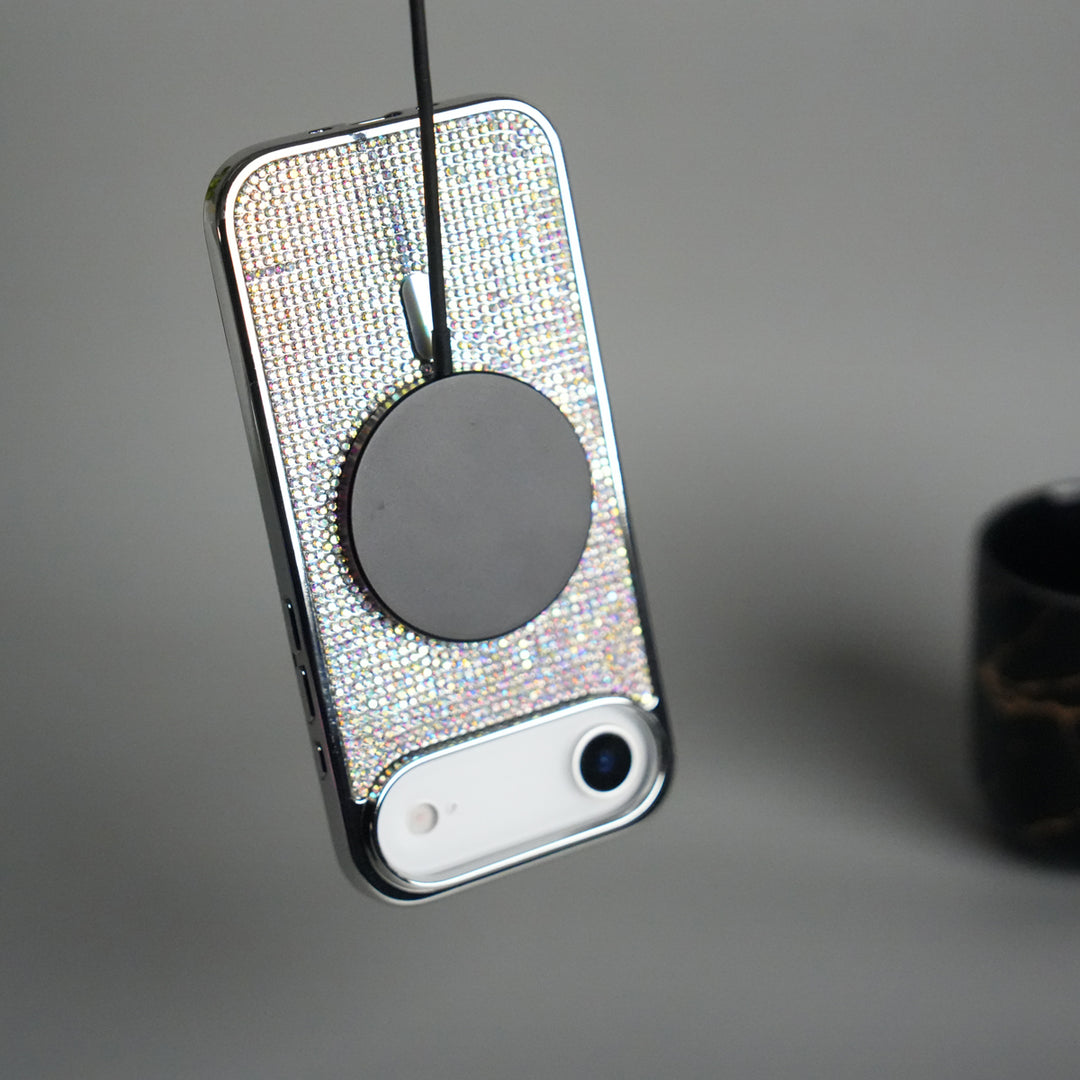 iPhone 17 Air Luxury Diamond Case Cover With MagSafe