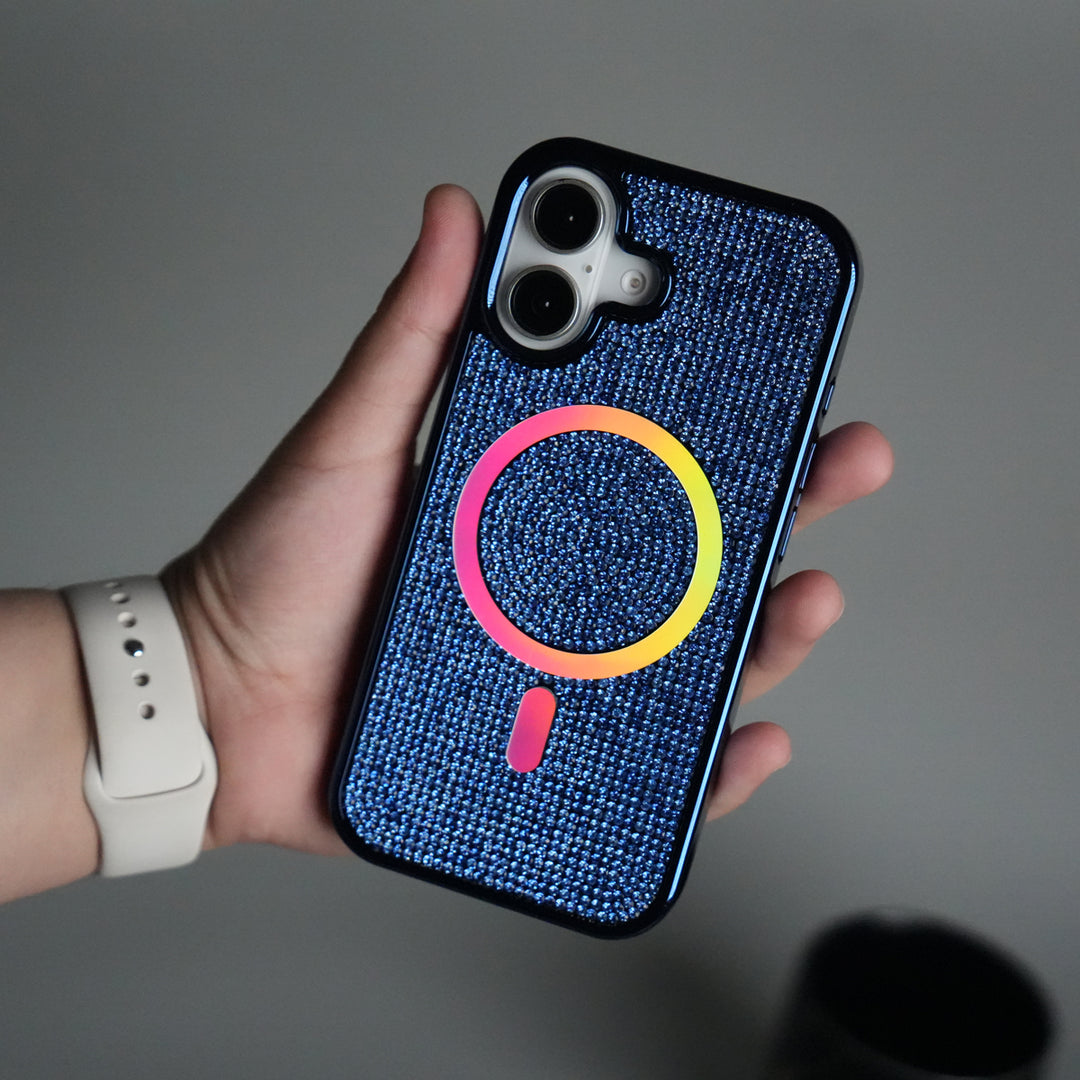 iPhone 17 Luxury Diamond Case Cover With MagSafe