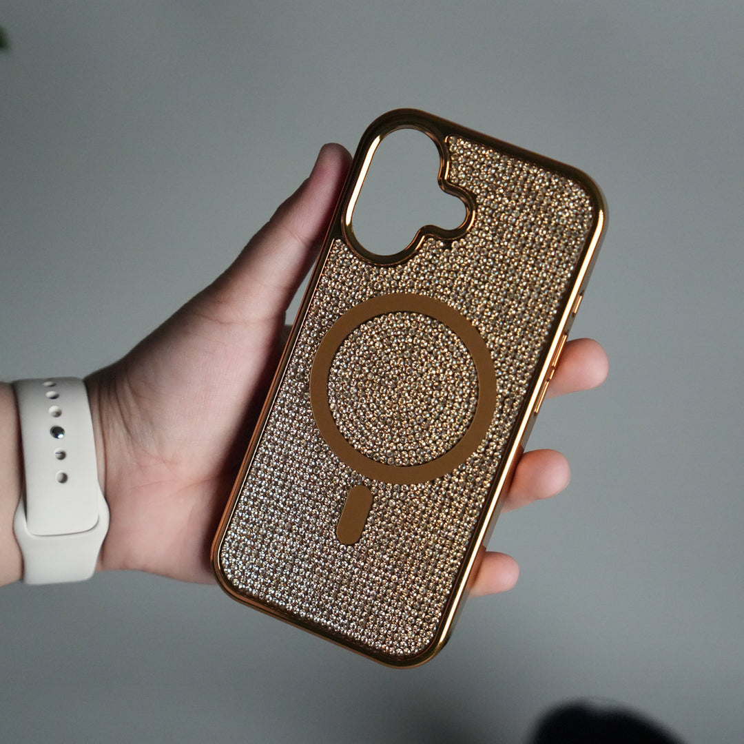 iPhone 17 Luxury Diamond Case Cover With MagSafe