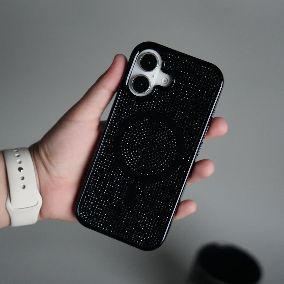 iPhone 17 Luxury Diamond Case Cover With MagSafe