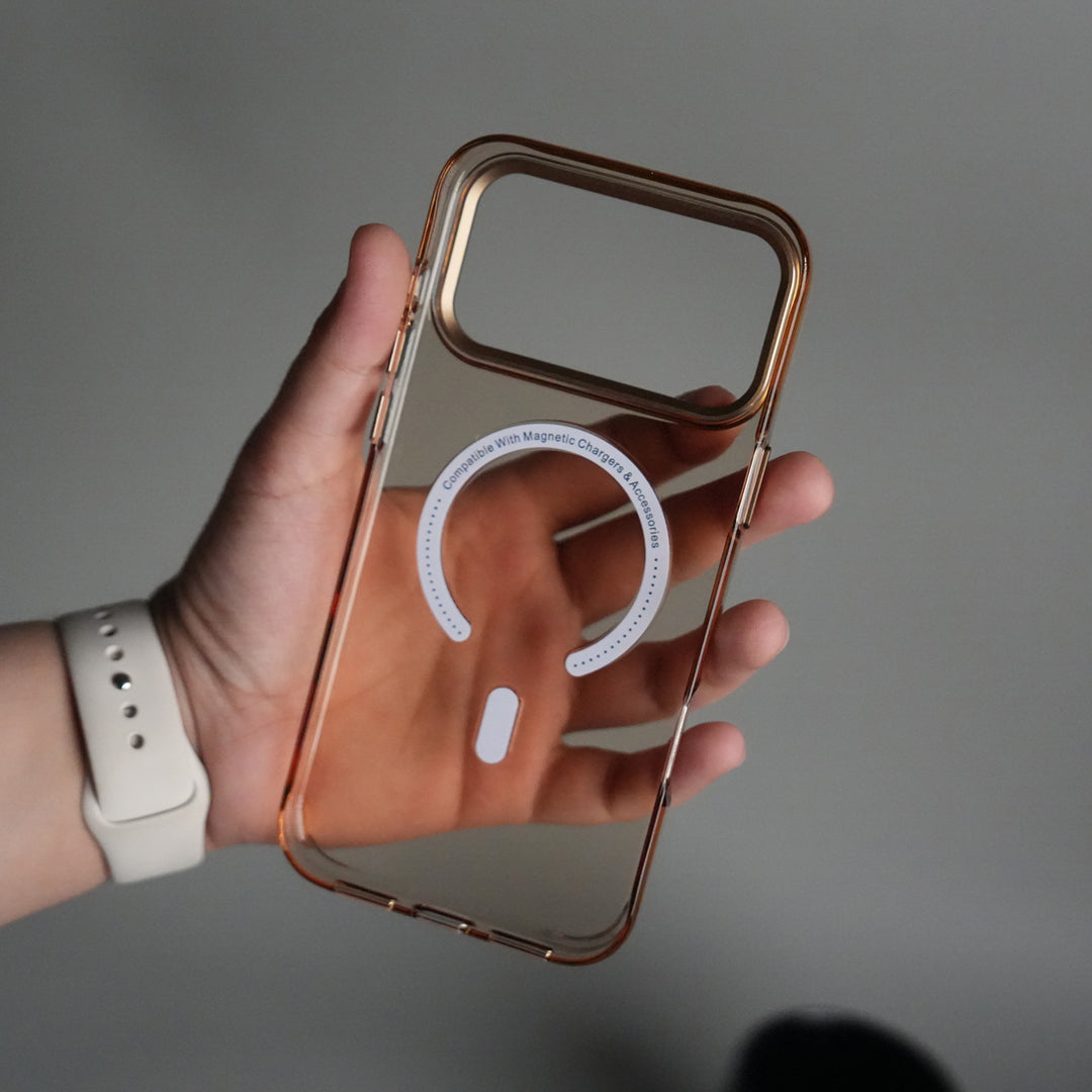 iPhone 17 Pro Max Luxury Diamond MagSafe Case | Crystal Clear Back Cover with Rhinestone Metal Camera Guard