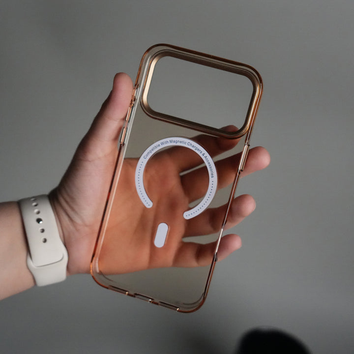 iPhone 17 Pro Max Luxury Diamond MagSafe Case | Crystal Clear Back Cover with Rhinestone Metal Camera Guard