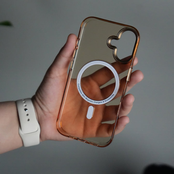 iPhone 17 Luxury Diamond MagSafe Case | Crystal Clear Back Cover with Rhinestone Metal Camera Guard