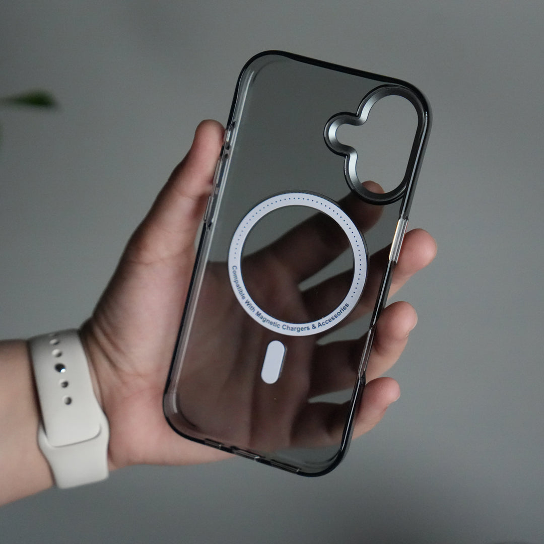 iPhone 17 Luxury Diamond MagSafe Case | Crystal Clear Back Cover with Rhinestone Metal Camera Guard