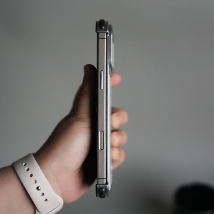 iPhone 17 Pro Max Premium Aluminum Metal Frame Case | Shockproof Corners | Luxury Leather Shells MagSafe Cover