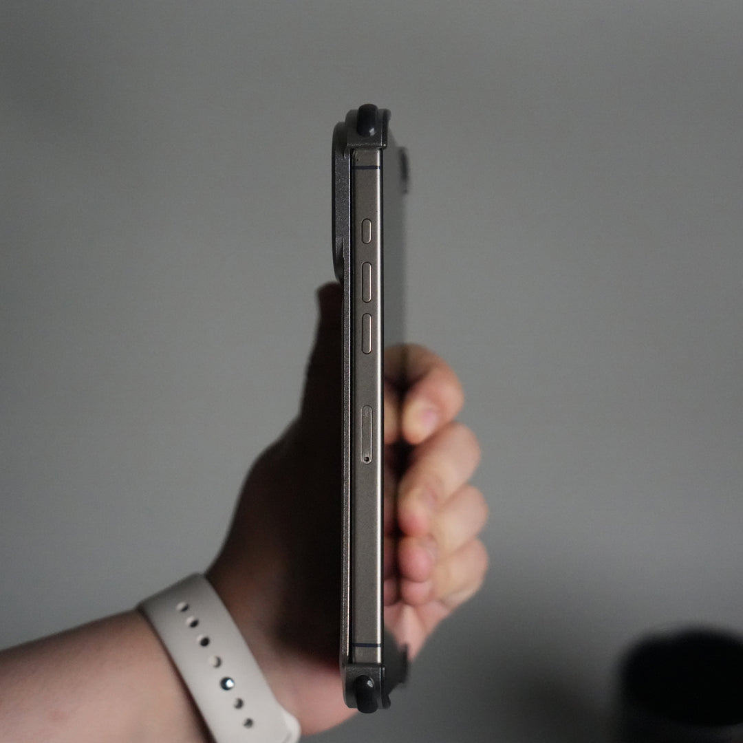 iPhone 17 Pro Max Premium Aluminum Metal Frame Case | Shockproof Corners | Luxury Leather Shells MagSafe Cover