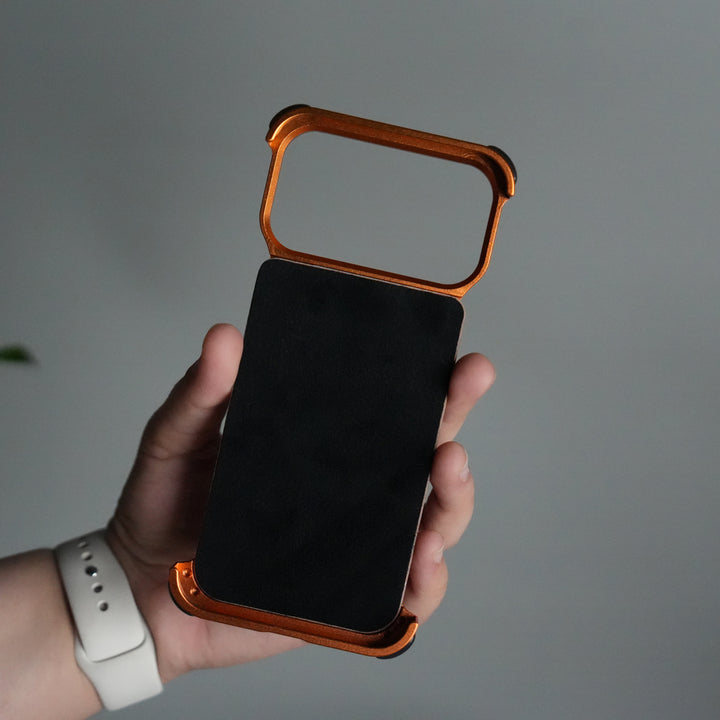 iPhone 17 Series Luxury Wooden Back + Metal Bumper Magsafe Case (Premium Edition)