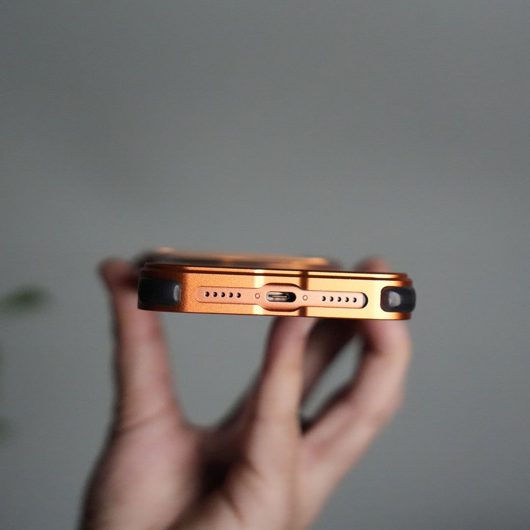 iPhone 17 Series Luxury Wooden Back + Metal Bumper Magsafe Case (Premium Edition)