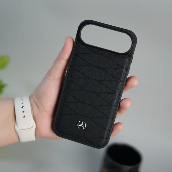 iPhone 17 Air Merc Pattern PU Leather Case Cover