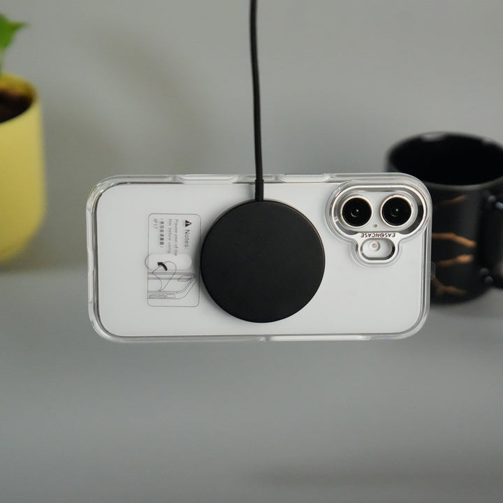 iPhone 17 Crystal Clear Anti-Yellow Case with MagSafe & Metal Camera Bumper