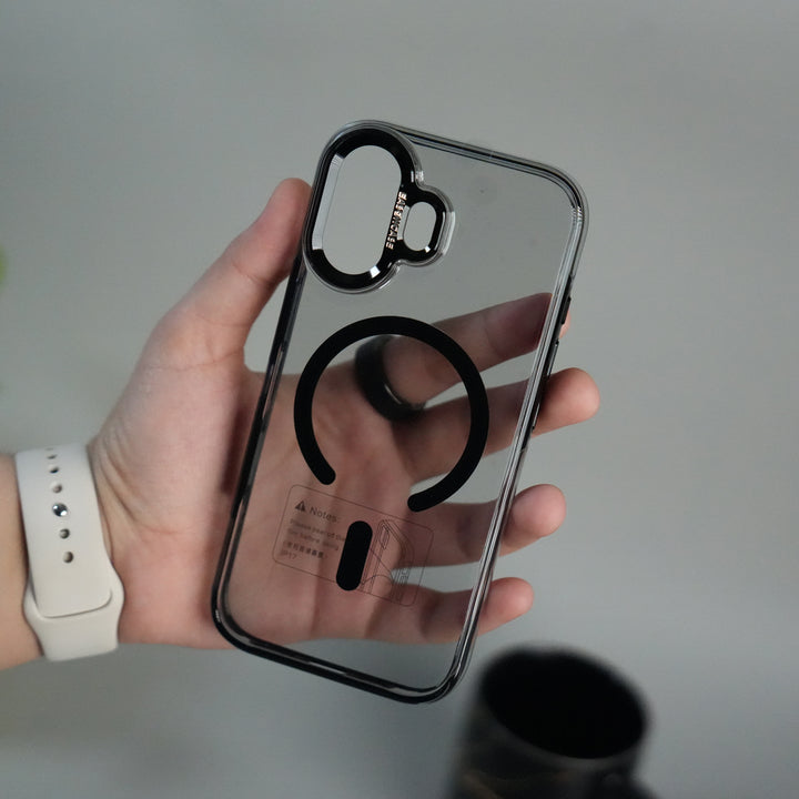 iPhone 17 Crystal Clear Anti-Yellow Case with MagSafe & Metal Camera Bumper