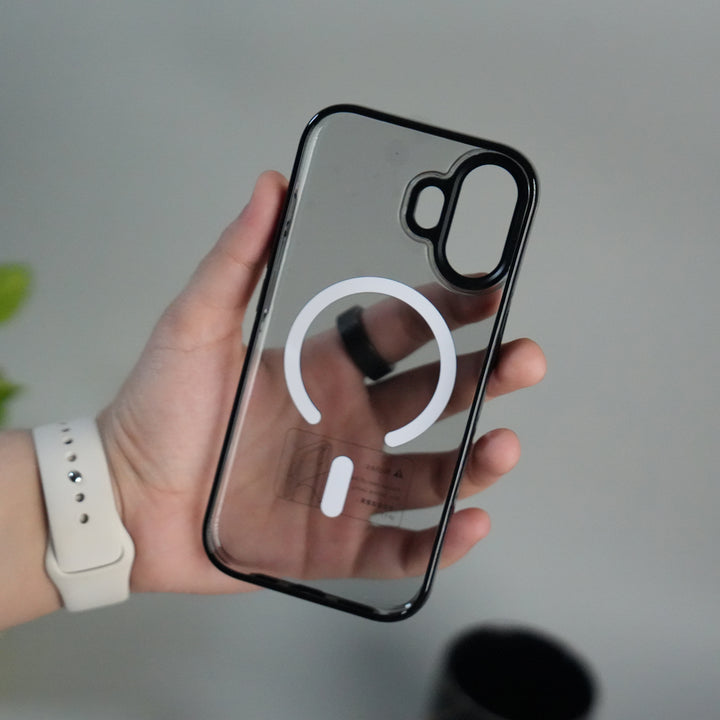 iPhone 17 Crystal Clear Anti-Yellow Case with MagSafe & Metal Camera Bumper