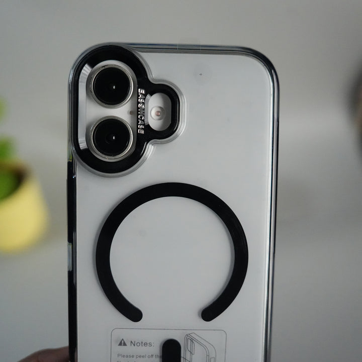 iPhone 17 Crystal Clear Anti-Yellow Case with MagSafe & Metal Camera Bumper