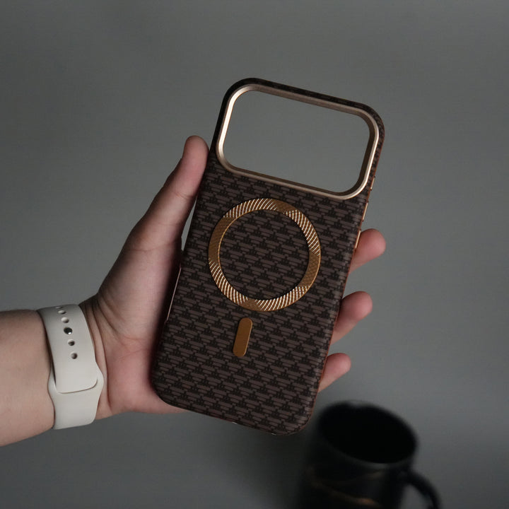 iPhone 17 Pro Max Elite Leather-Texture Case Cover