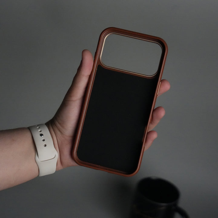 iPhone 17 Pro Max Elite Leather-Texture Case Cover