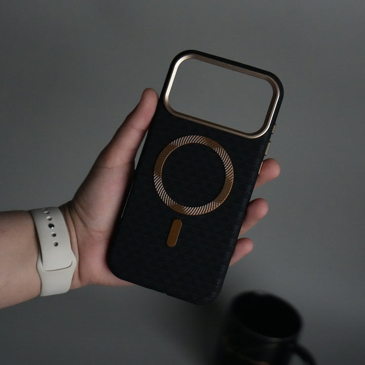 iPhone 17 Pro Max Elite Leather-Texture Case Cover