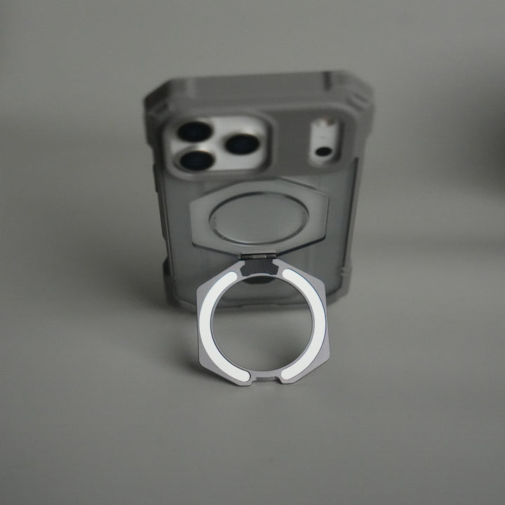 iPhone 17 Pro Max – Rugged Armor MagSafe Case with Metal Kickstand