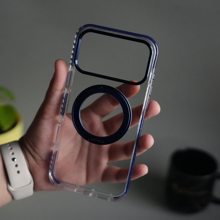 iPhone 17 Pro ClearShield Metal Ring Stand MagSafe Case Cover