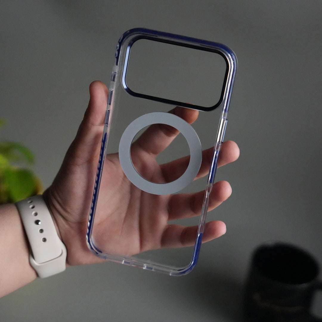 iPhone 17 Pro ClearShield Metal Ring Stand MagSafe Case Cover