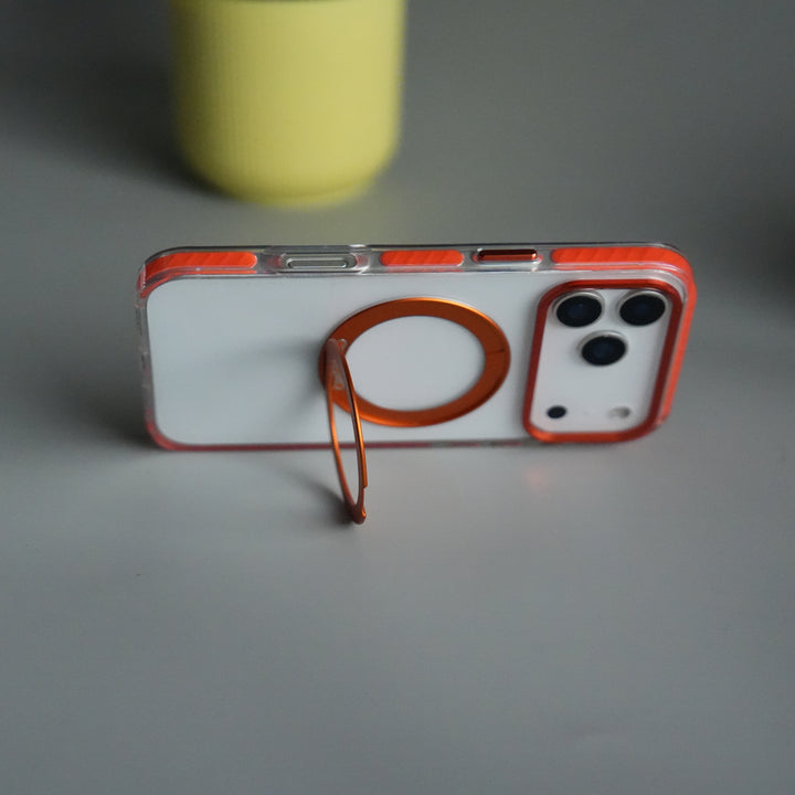 iPhone 17 Pro ClearShield Metal Ring Stand MagSafe Case Cover