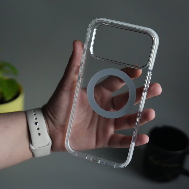 iPhone 17 Pro ClearShield Metal Ring Stand MagSafe Case Cover