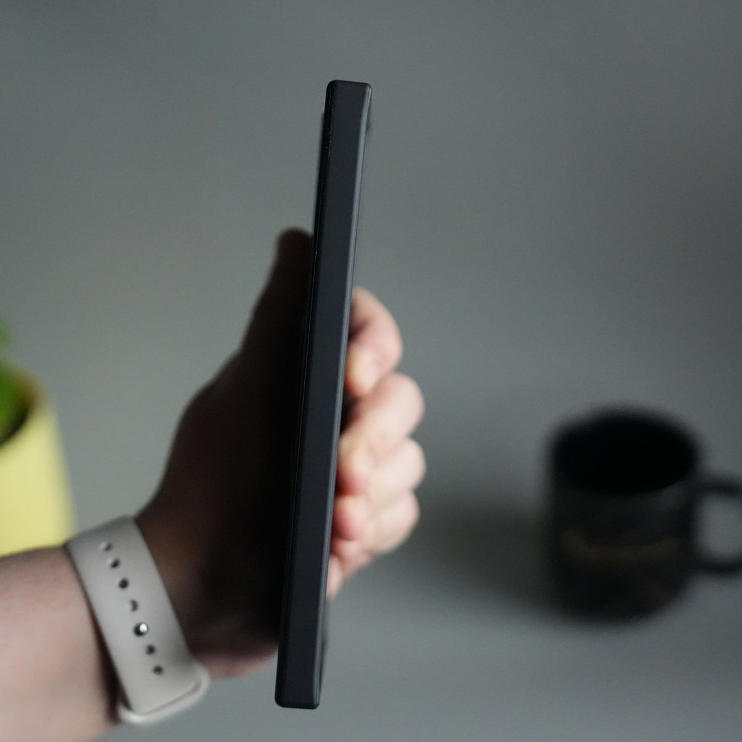 Galaxy S24 Ultra CarbonShield Metal Camera Ring and Rotating Stand Case