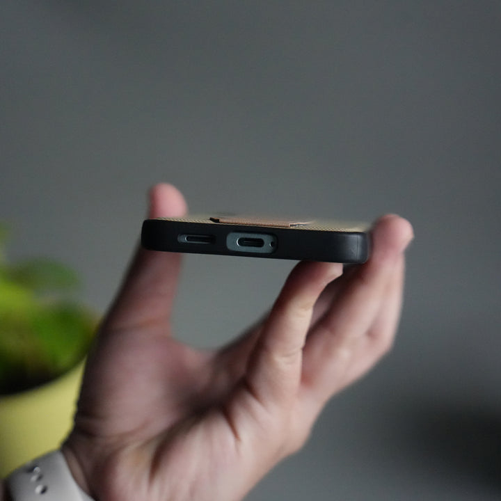 Galaxy S24 GripStand Hybrid Case | Textured Anti-Slip Back with Foldable Kickstand & Secure Hand Strap