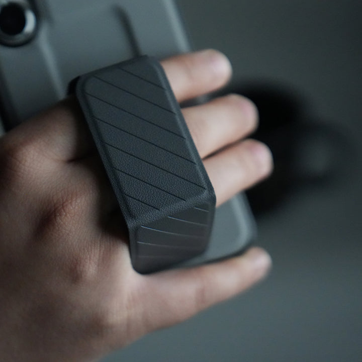 Galaxy S24 GripStand Hybrid Case | Textured Anti-Slip Back with Foldable Kickstand & Secure Hand Strap