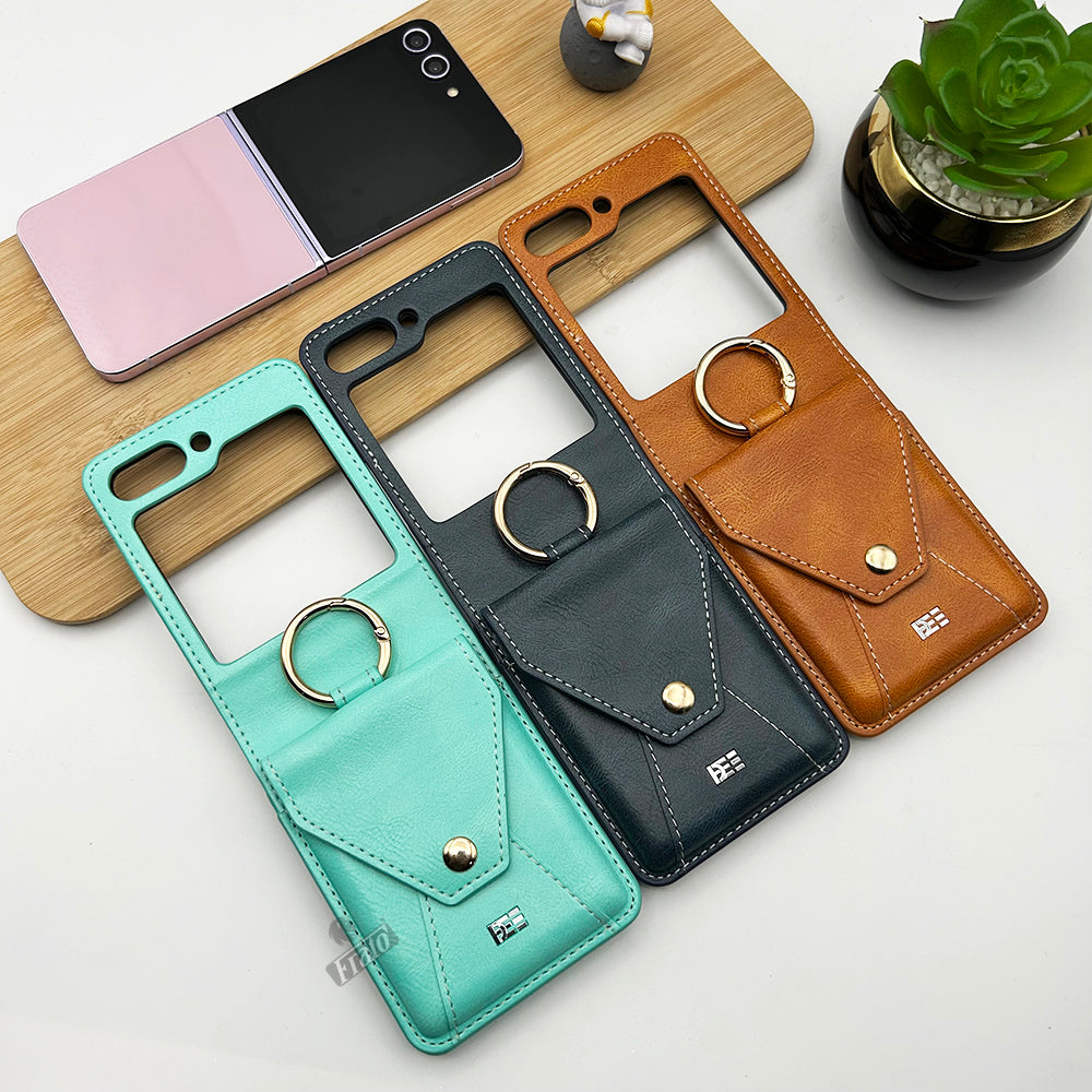 Samsung Galaxy Z Flip 4 5G case colorful Nillkin Qin Leather (Vegan  Leather)
